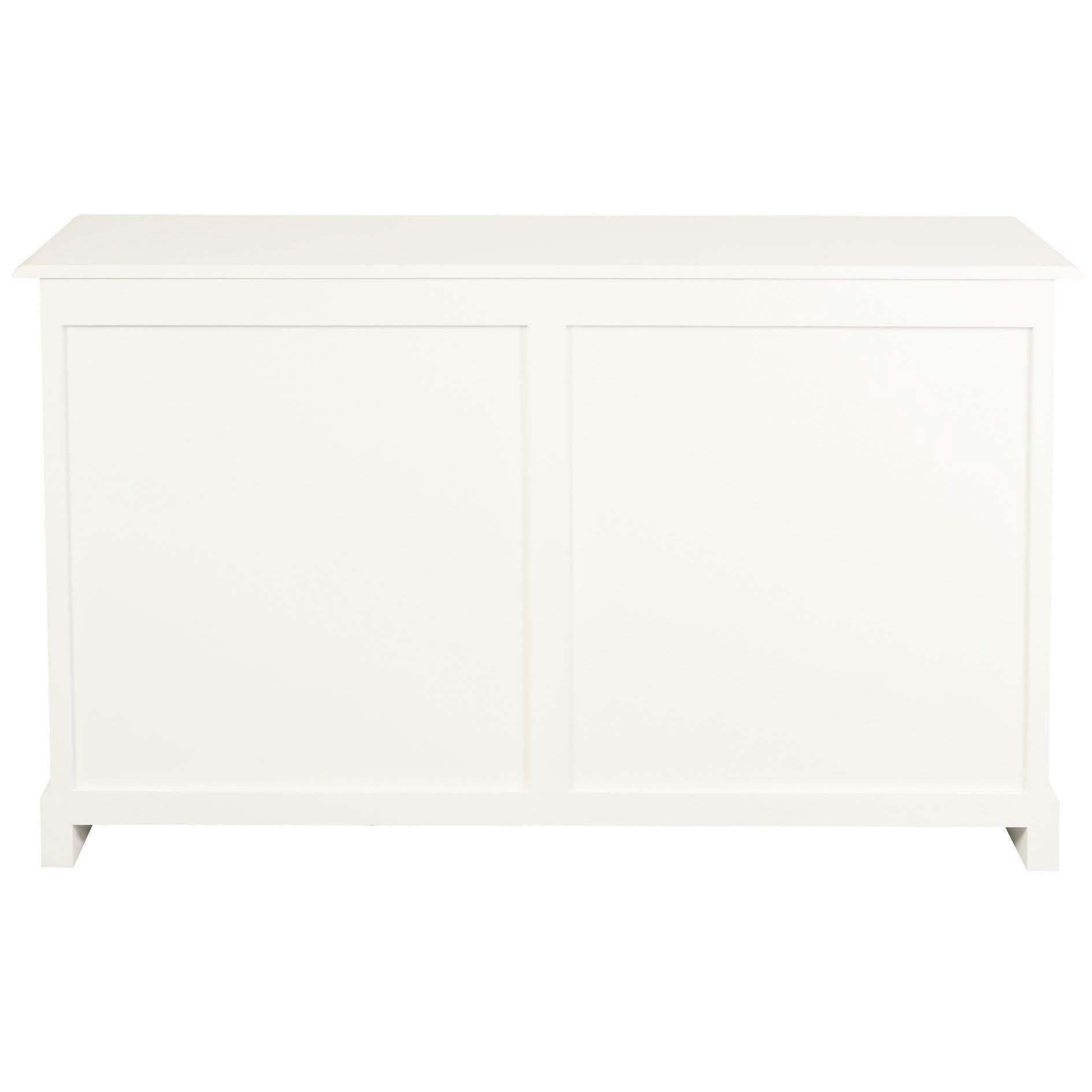 TASMANIA SOLID MAHOGANY BUFFET/SIDEBOARD 3 DOORS & 3 DRAWERS IN WHITE - MyChocolateWood