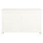 Tasmania Solid Mahogany 3 Door 3 Drawer Buffet / Sideboard in White - Chocolate Wood
