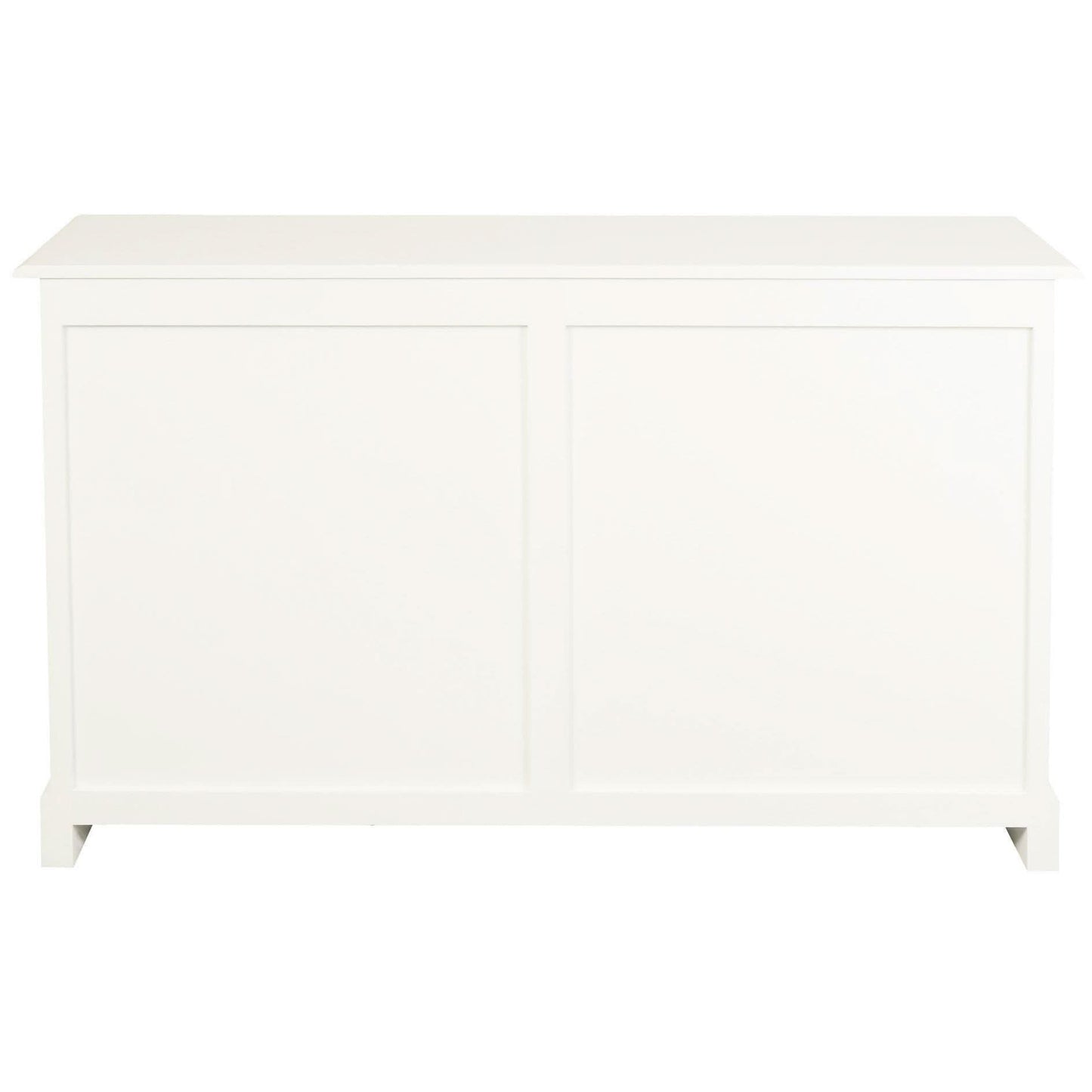 Tasmania Solid Mahogany 3 Door 3 Drawer Buffet / Sideboard in White - Chocolate Wood