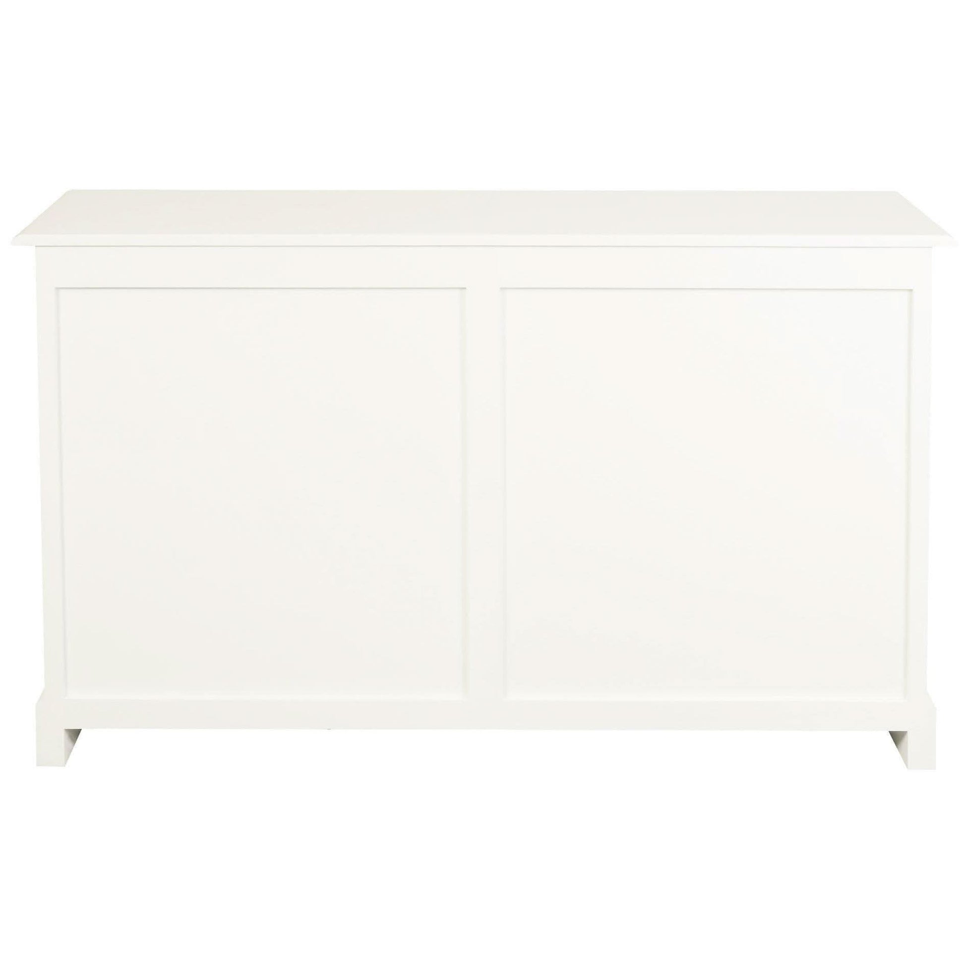 Tasmania Solid Mahogany 3 Door 3 Drawer Buffet / Sideboard in White - Chocolate Wood