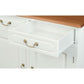 Tasmania Solid Mahogany 4 Door 4 Drawer Buffet / Sideboard in White and Caramel - Chocolate Wood