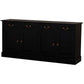 TASMANIA SOLID MAHOGANY BUFFET SIDEBOARD 4 DOORS AND 4 DRAWERS IN CHOCOLATE - MyChocolateWood