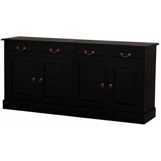 TASMANIA SOLID MAHOGANY BUFFET SIDEBOARD 4 DOORS AND 4 DRAWERS IN CHOCOLATE - MyChocolateWood