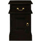 Pair of Tasmania Solid Mahogany Timber Bedside Tables in Chocolate - Chocolate Wood