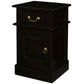 Pair of Tasmania Solid Mahogany Timber Bedside Tables in Chocolate - Chocolate Wood