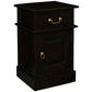 Pair of Tasmania Solid Mahogany Timber Bedside Tables in Chocolate - Chocolate Wood