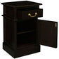 Pair of Tasmania Solid Mahogany Timber Bedside Tables in Chocolate - Chocolate Wood