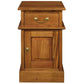 Pair of Tasmania Solid Mahogany Timber Bedside Tables in Light Pecan - Chocolate Wood