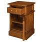 Pair of Tasmania Solid Mahogany Timber Bedside Tables in Light Pecan - Chocolate Wood