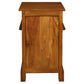 Pair of Tasmania Solid Mahogany Timber Bedside Tables in Light Pecan - Chocolate Wood