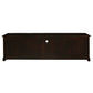 Tasmania Solid Mahogany 2 Door 4 Drawer TV / Entertainment Unit, 200cm in Chocolate - Chocolate Wood