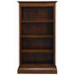 Tasmania Solid Mahogany Wide Bookcase in Mahogany - Chocolate Wood