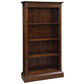 Tasmania Solid Mahogany Wide Bookcase in Mahogany - Chocolate Wood