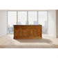 Tasmania Solid Mahogany 4 Door 4 Drawer Buffet / Sideboard in Light Pecan - Chocolate Wood
