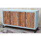 THE CONCRETE VINTAGE TIMBER SIDEBOARD / BUFFET - 3-DOOR - 158CM LAC&MATT FINISH FLOOR STOCK CLEARANCE - MyChocolateWood
