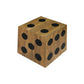 THE DICEMAN MINDI WOOD SIDE TABLE IN RUSTIC/BLACK - MyChocolateWood
