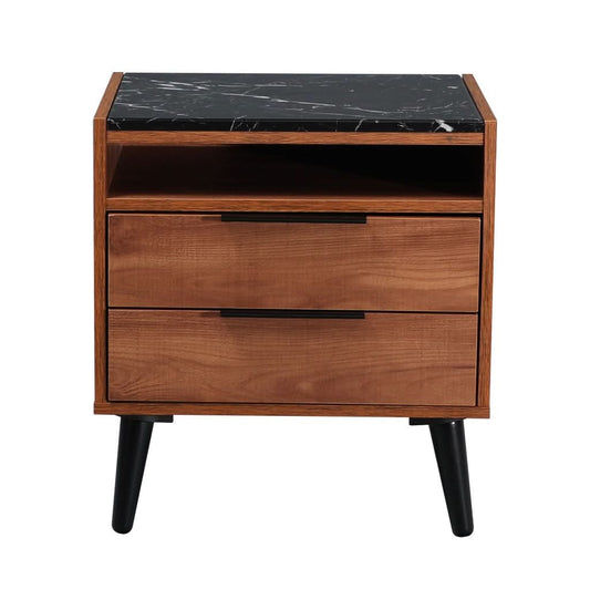 THELO 2-DRAWER BEDSIDE TABLE RIVIERA - MyChocolateWood