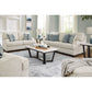 TIANA 3 + 2 LOUNGE SUITE CHENILLE POLYESTER WHITE /GREY MIX - MyChocolateWood