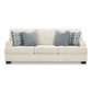 TIANA 3 + 2 LOUNGE SUITE CHENILLE POLYESTER WHITE /GREY MIX - MyChocolateWood