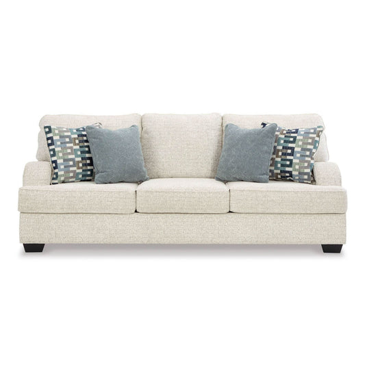 TIANA 3-SEATER SOFA CHENILLE POLYESTER WHITE /GREY MIX