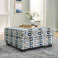 TIANA MULTI COLOURED STORAGE OTTOMAN - MyChocolateWood