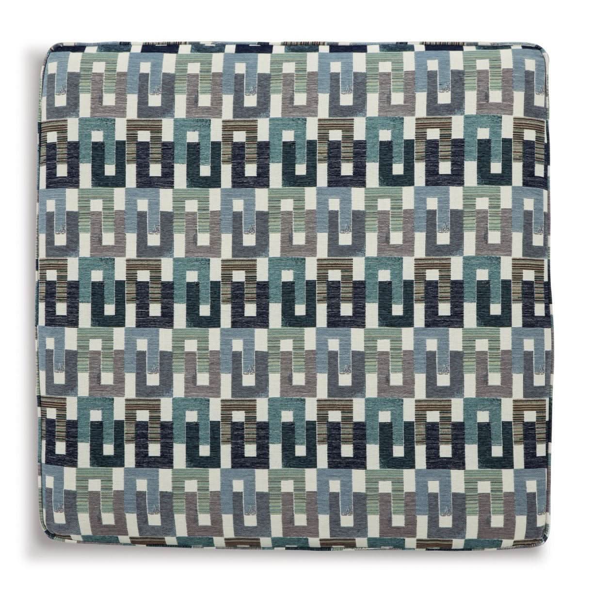 TIANA MULTI COLOURED STORAGE OTTOMAN - MyChocolateWood