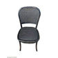 TIVOLI ROUND DINING TABLE 120CM DIAMETER +4 BERMUDA DINING CHAIRS IN BLACK - MyChocolateWood