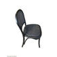 Tivoli Round Dining Table + 4 Bermuda Dining Chairs in Black, 140cm - Chocolate Wood