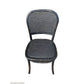 Tivoli Round Dining Table + 4 Bermuda Dining Chairs in Black, 140cm - Chocolate Wood