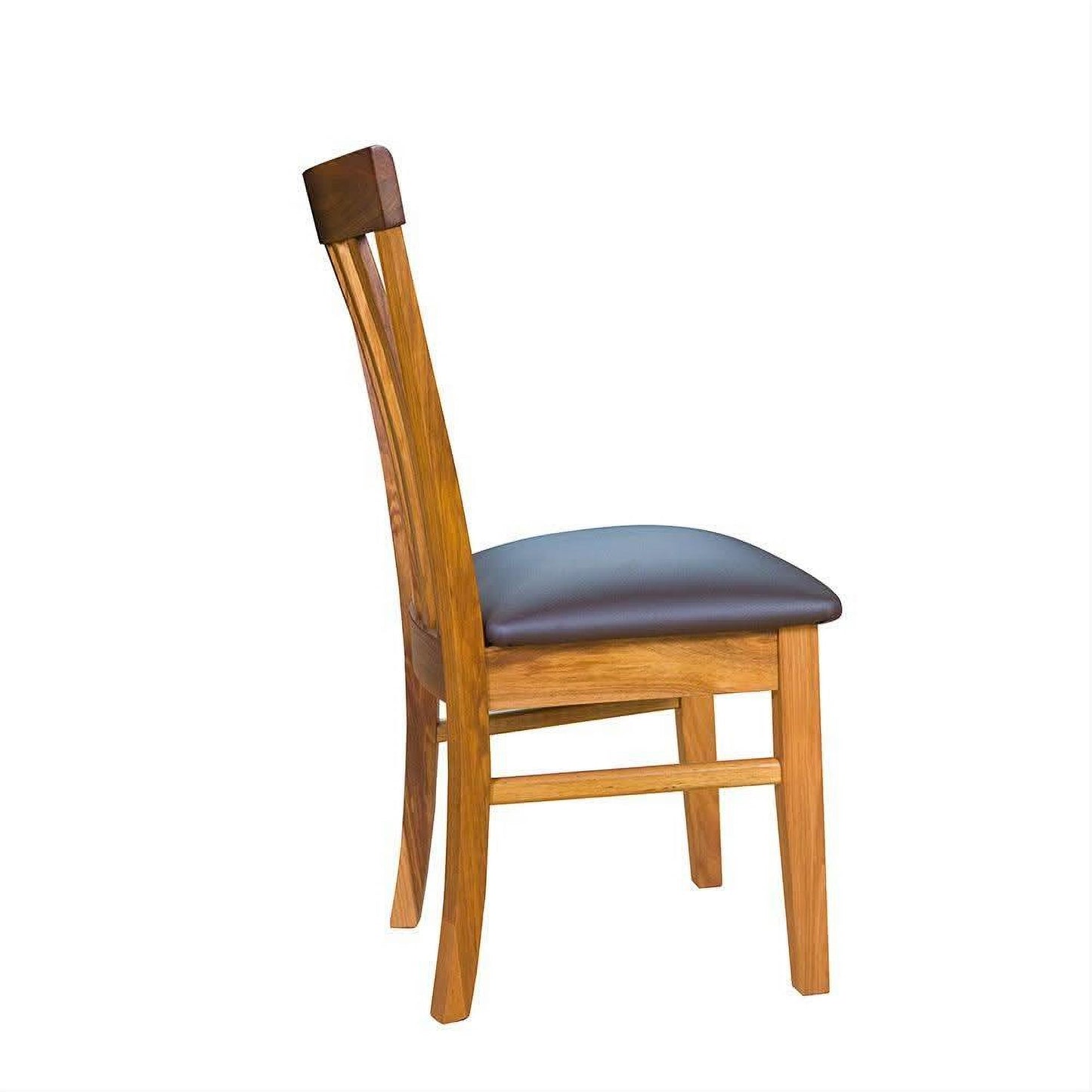 MyChocolateWood Toledo solid blackwood dining chair showcasing sleek, dark wood finish and modern design for dining room decor
