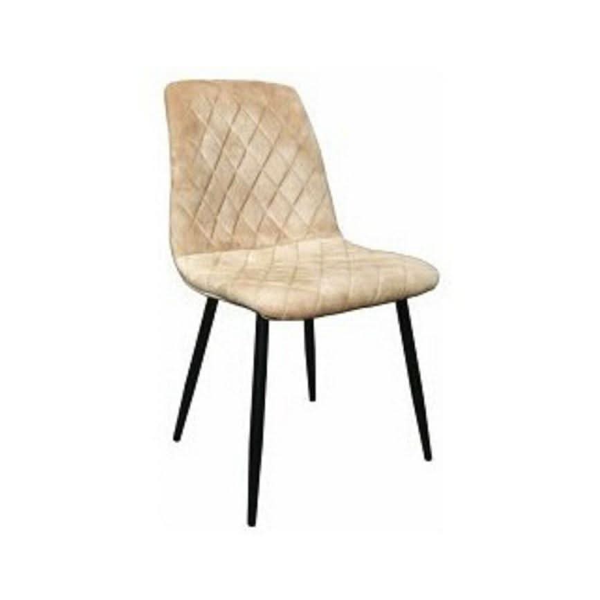 TOMA CONTEMPORARY CAMEL COLOURED DINING CHAIR SET OF 2 - MyChocolateWood