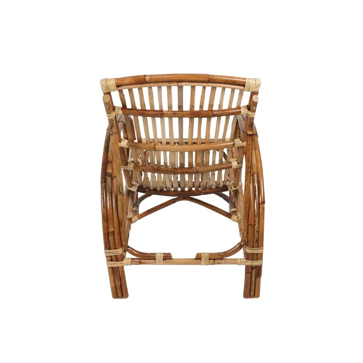 TOMO NATURAL RATTAN VERANDAH CHAIR LOUNGE CHAIR ACCENT CHAIR/ ARMCHAIR /EASY CHAIR - MyChocolateWood