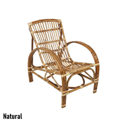 TOMO NATURAL RATTAN VERANDAH CHAIR LOUNGE CHAIR ACCENT CHAIR/ ARMCHAIR /EASY CHAIR