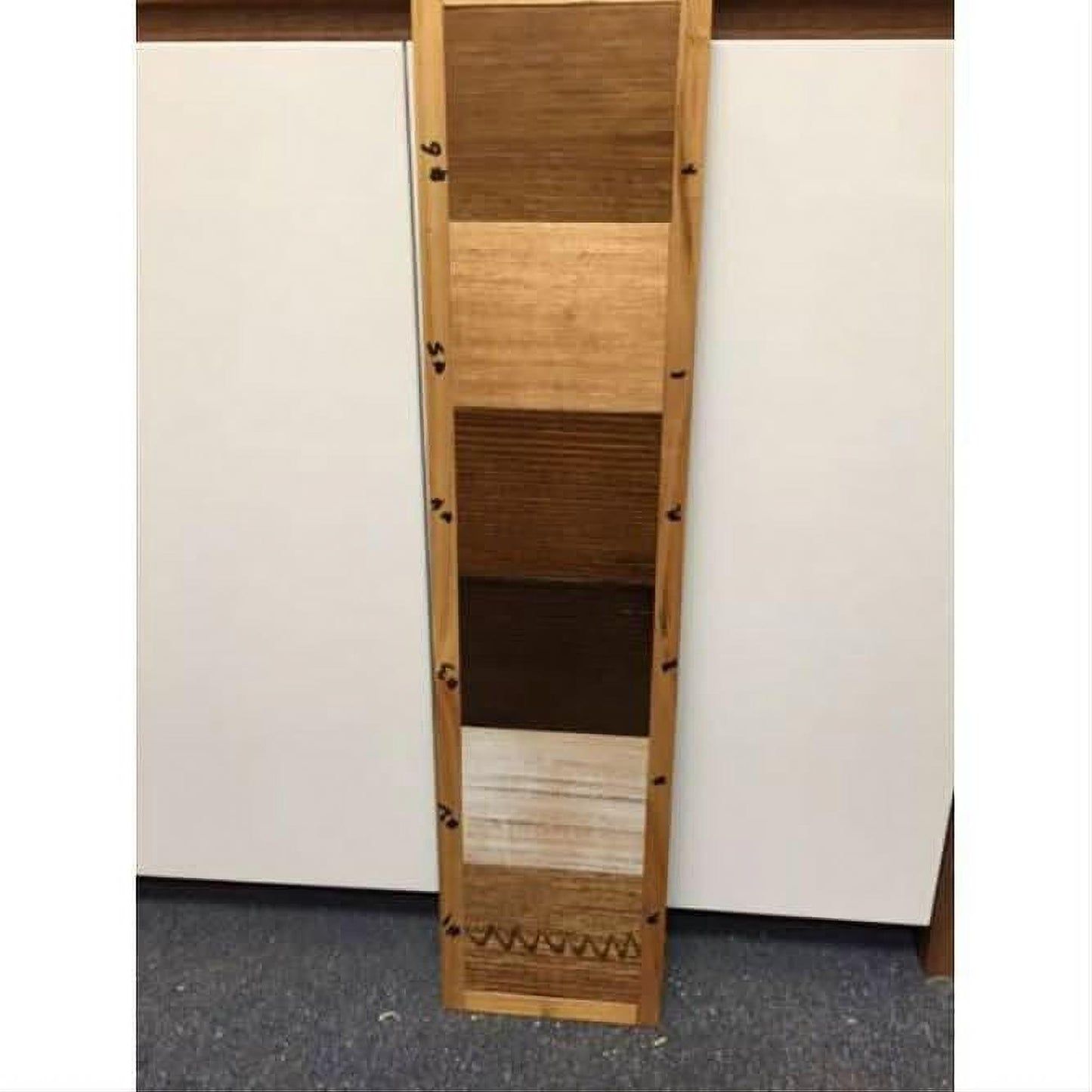 TOMSEN WALL MIRROR WITH SHELF/DRAWER TASSI OAK HARDWOOD TIMBER FRAME