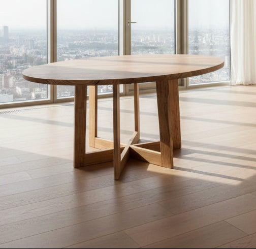 Victorian Ash Dining Table | Custom Made | Chocolate Wood