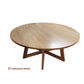 TORRENT ROUND DINING TABLE IN SOLID TASSIE OAK 180CM - CUSTOM MADE - MyChocolateWood