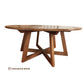 TORRENT ROUND DINING TABLE IN SOLID TASSIE OAK 180CM - CUSTOM MADE - MyChocolateWood
