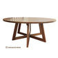 TORRENT ROUND DINING TABLE IN SOLID TASSIE OAK 180CM - CUSTOM MADE - MyChocolateWood