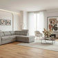 TRAYNOR FABRIC 2-SEATER W/SOFA BED & RHF CHAISE GREY - MyChocolateWood