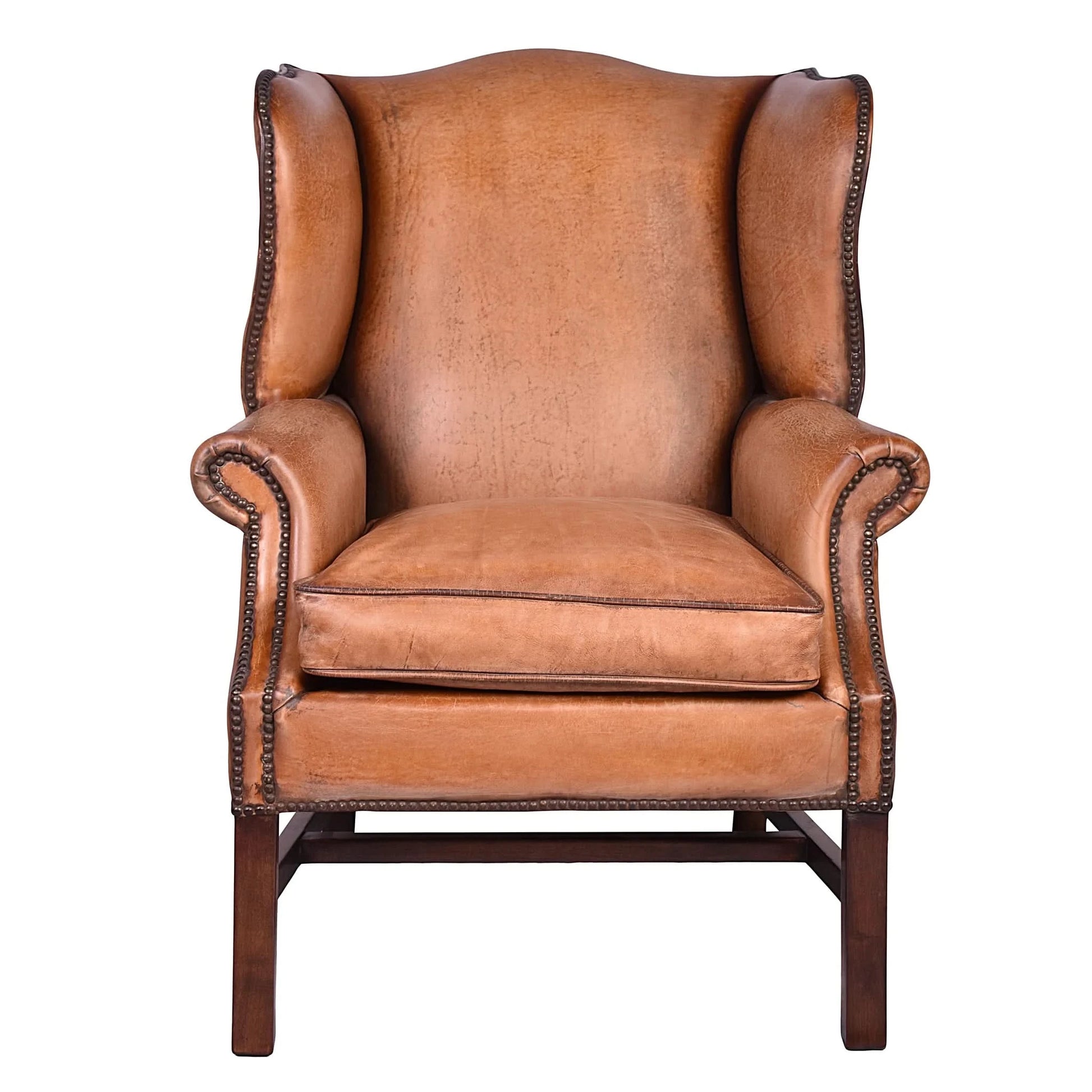 TULSA VINTAGE LEATHER ARMCHAIR - MyChocolateWood