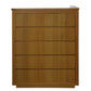 VALANCE MESSMATE TALLBOY/5 DRAWER CHEST OF DRAWERS IN CLEAR LACQUER - MyChocolateWood