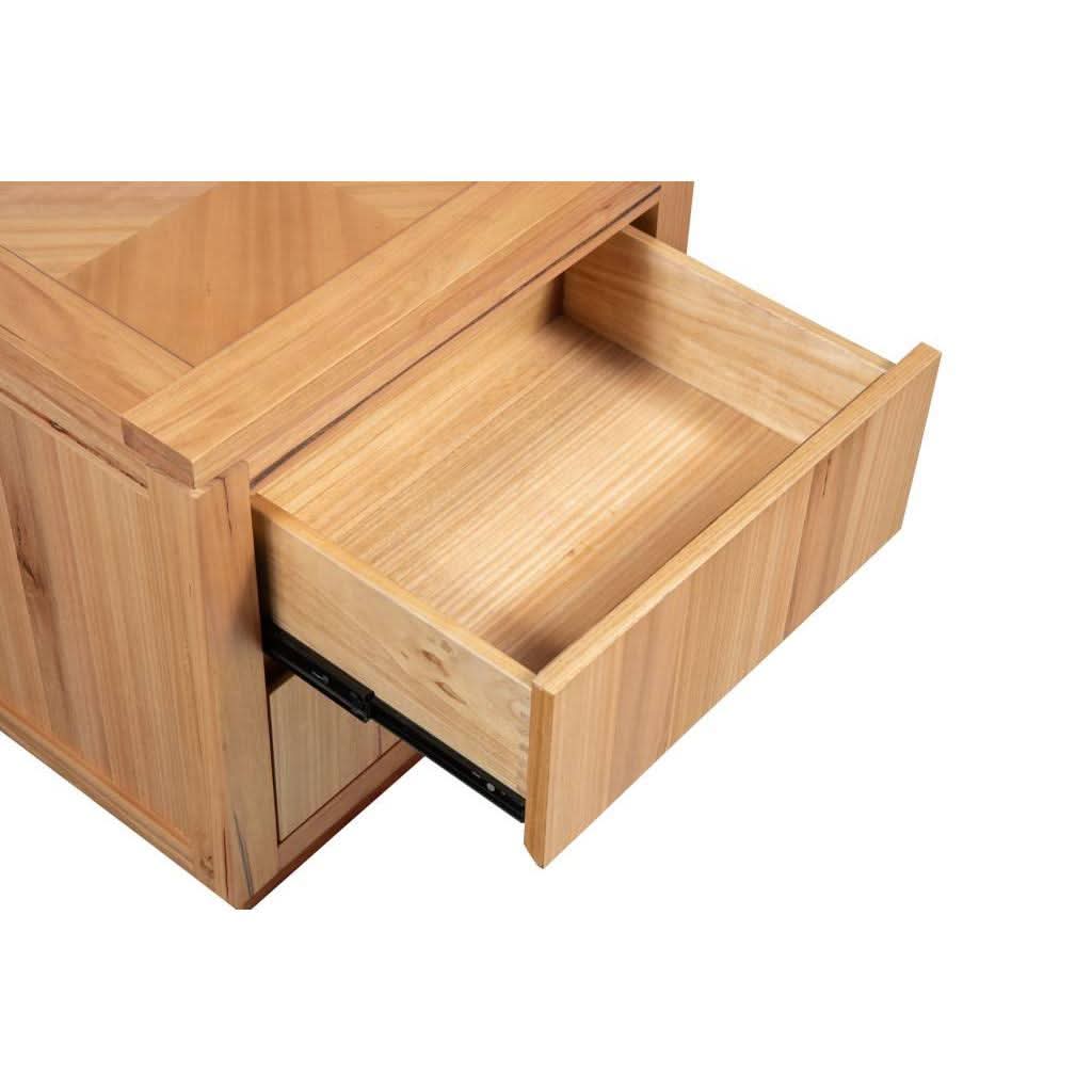 VALANCE TASSIE OAK BEDSIDE TABLE IN NATURAL - FLOOR STOCK CLEARANCE - MyChocolateWood