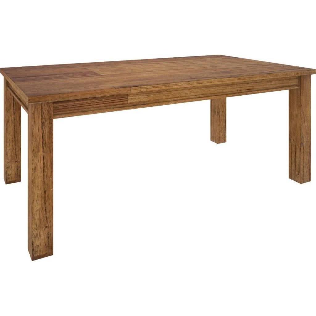 Solid mountain ash dining table by MyChocolateWood, 190cm natural finish, showcasing its sturdy wooden surface and elegant design.