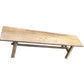 VALENCIA FARMHOUSE RUSTIC BENCH IN RECYCLED ELM FULL LENGTH 180CM - MyChocolateWood