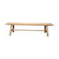 VALENCIA FARMHOUSE RUSTIC BENCH IN RECYCLED ELM FULL LENGTH 180CM - MyChocolateWood