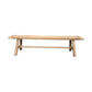 Valencia Farmhouse Rustic Bench 180cm angle