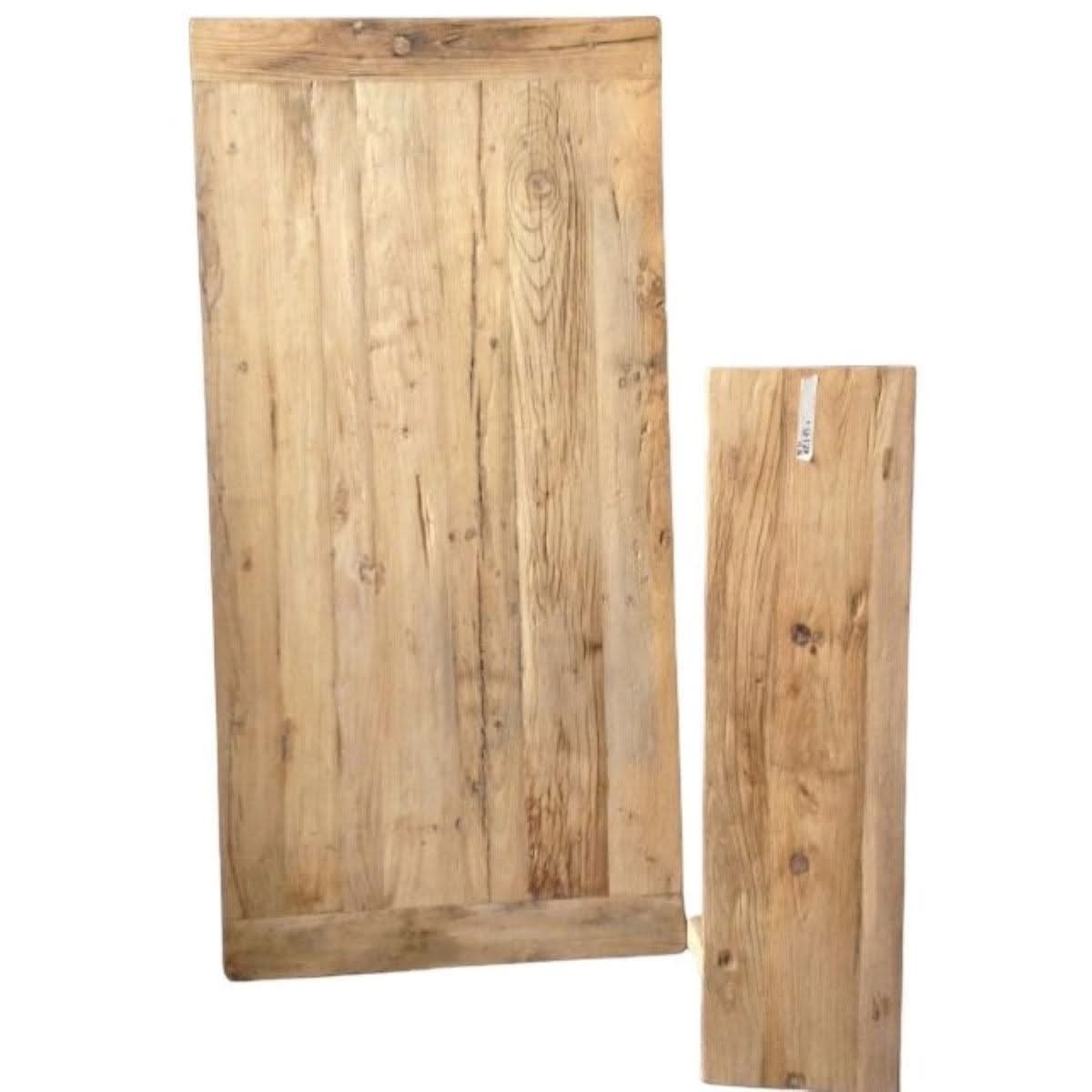 VALENCIA FARMHOUSE RUSTIC BENCH IN RECYCLED ELM FULL LENGTH 180CM - MyChocolateWood