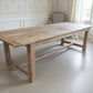 VALENCIA RECYCLED ELM FARMHOUSE DINING TABLE 240CM NATURAL WITH RAW FINISH - MyChocolateWood