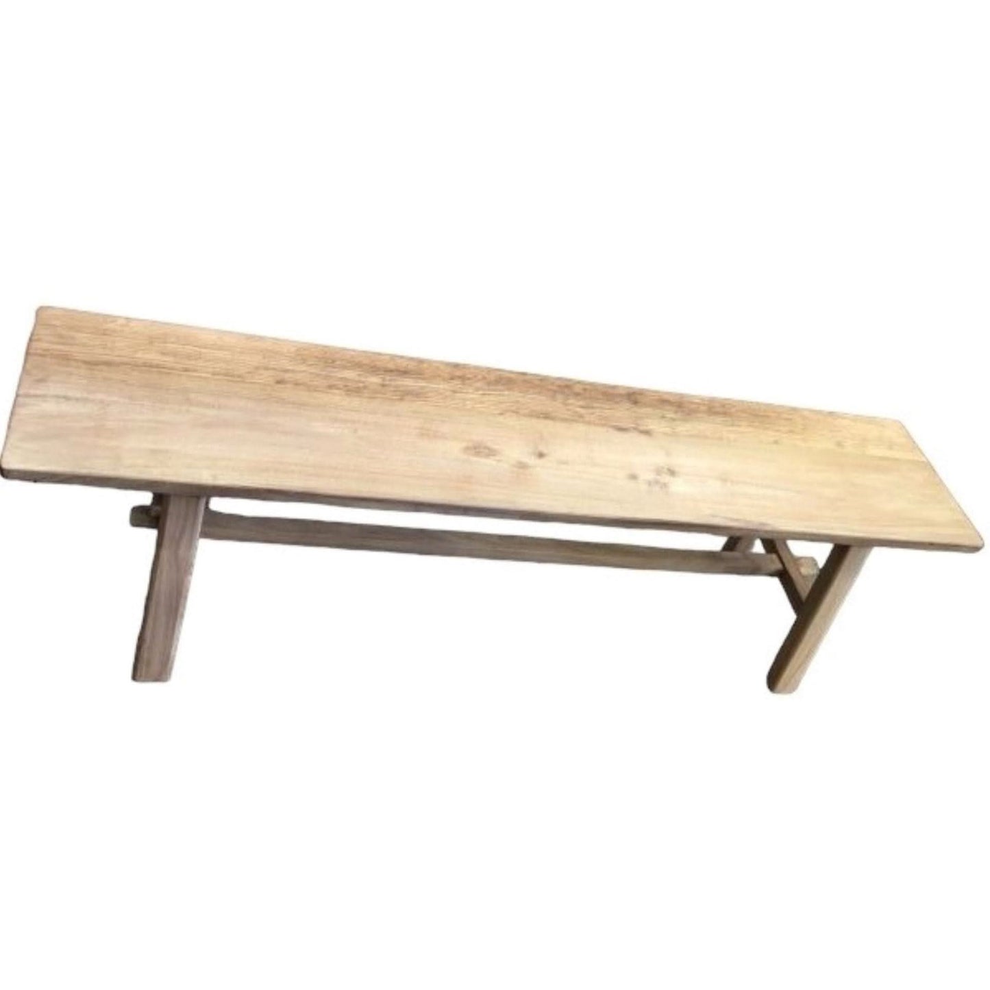 VALENCIA RECYCLED ELM FARMHOUSE RUSTIC BENCH FULL LENGTH 160CM - MyChocolateWood