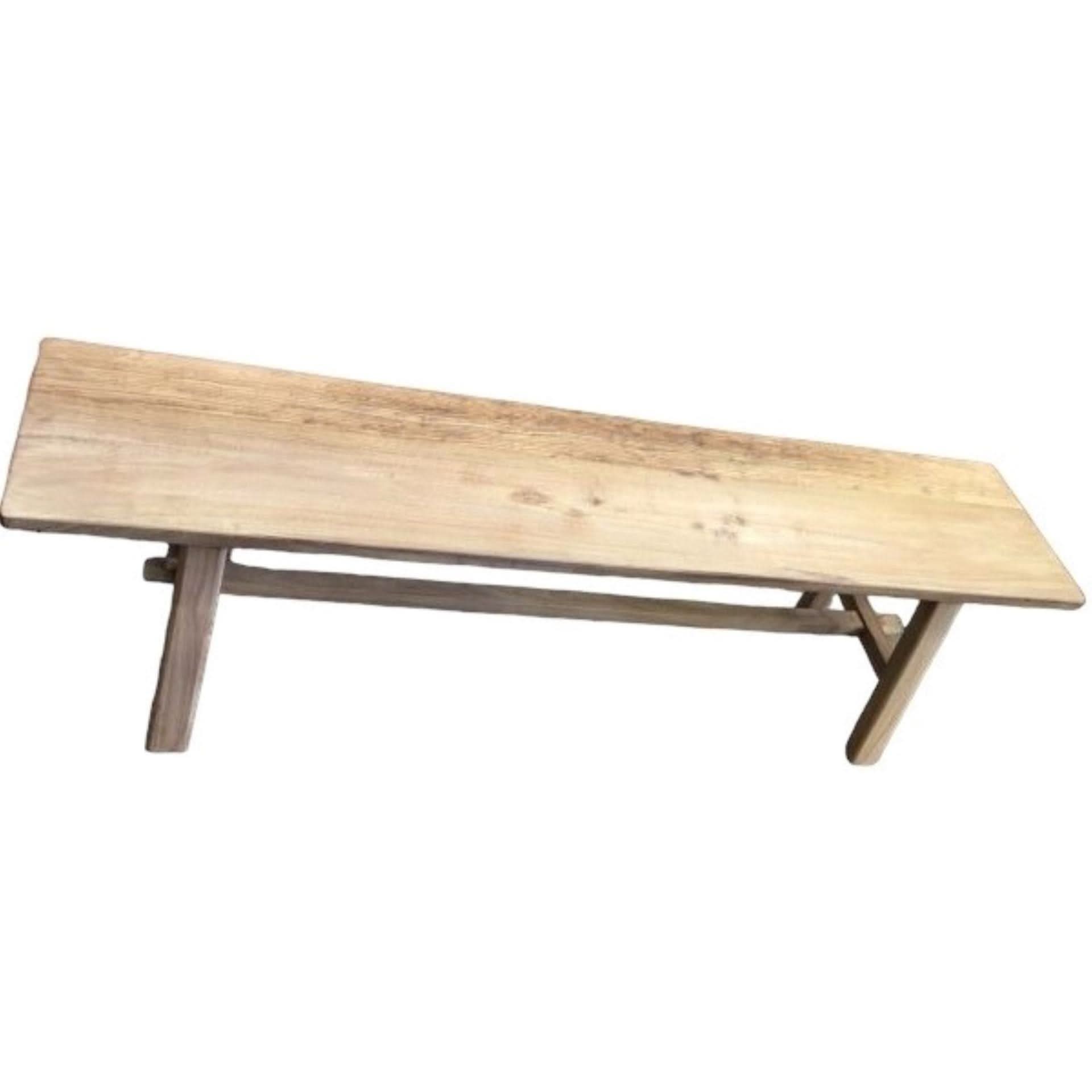 VALENCIA RECYCLED ELM FARMHOUSE RUSTIC BENCH FULL LENGTH 160CM - MyChocolateWood